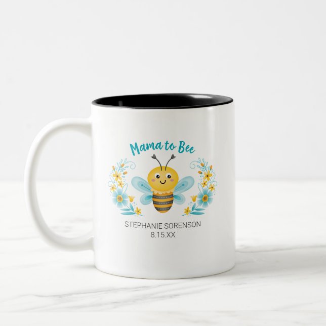 Taza Bicolor Mamá se va a comprar Baby Shower (Izquierda)