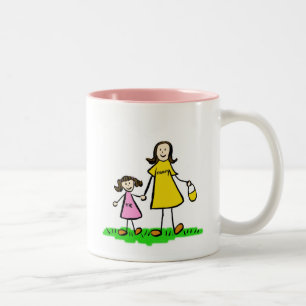 Taza Bicolor Mamá y yo (Brunette sin título)