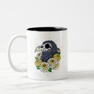 Taza Bicolor Mamáes y cráneo de Noviembre