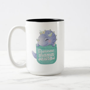 Taza Bicolor Mamasauro Roarsome