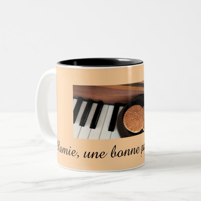 Taza Bicolor Mamie mug - Pausa de une bonne (Anverso izquierdo)