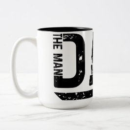 Taza Bicolor Man Myth Legend Dad Coffee Mug