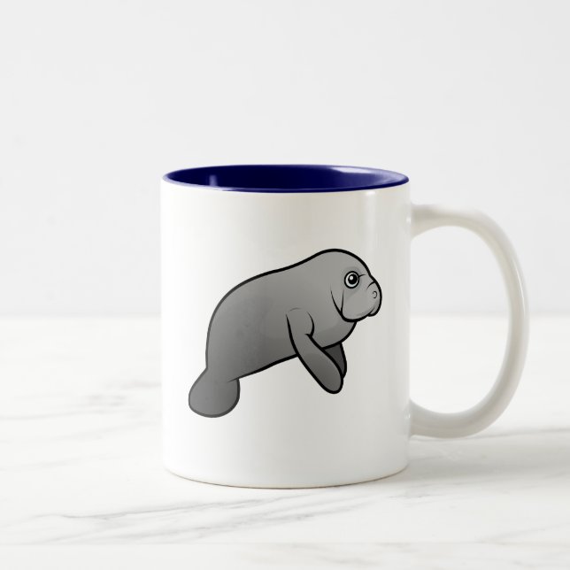 Taza Bicolor Manatee lindo (Derecha)