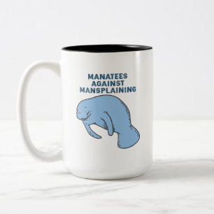 Taza Bicolor Manatíes contra las manchas