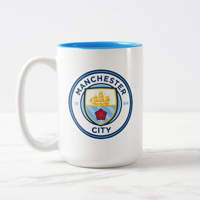 Taza Bicolor Manchester City Mug (Izquierda)
