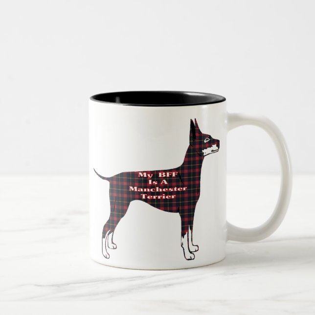 Taza Bicolor Manchester Terrier BFF Mug (Derecha)