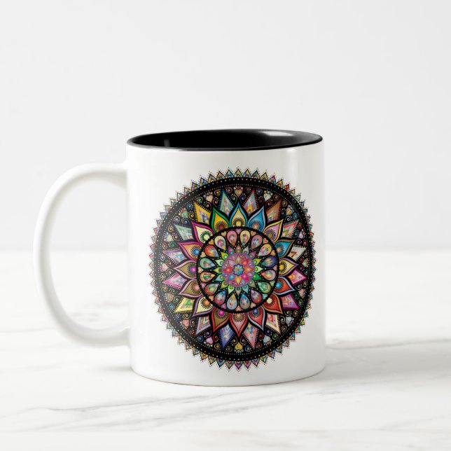 Taza Bicolor Mandala (Izquierda)