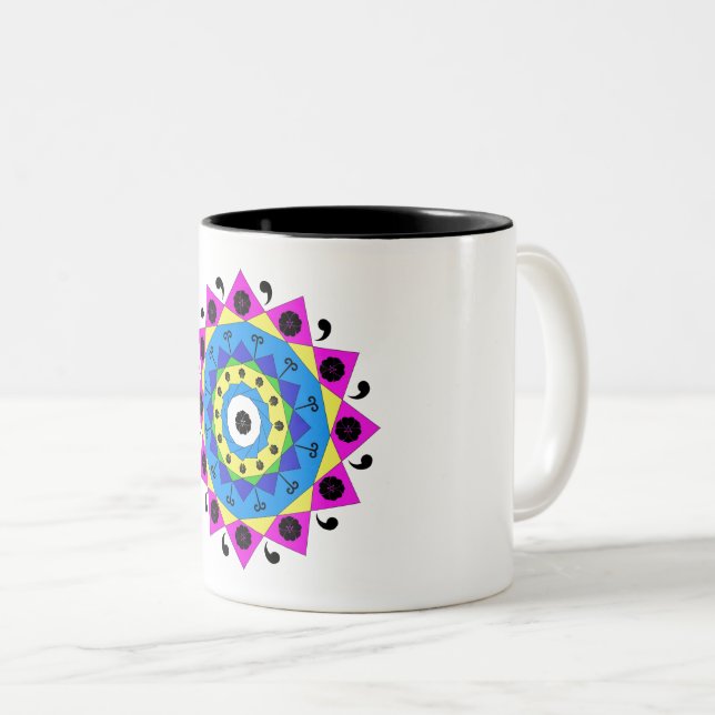 Taza Bicolor Mandala (Anverso derecho)
