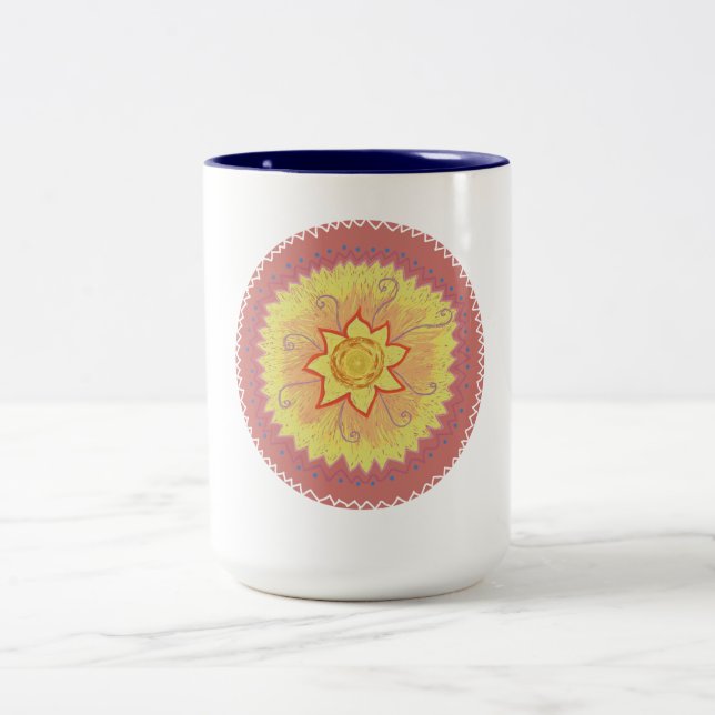 Taza Bicolor Mandala (Centro)