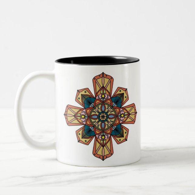 Taza Bicolor Mandala 3.1 TP (Izquierda)