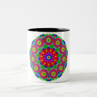 Taza Bicolor Mandala de primavera