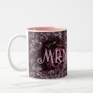 Taza Bicolor Mandala de rosa