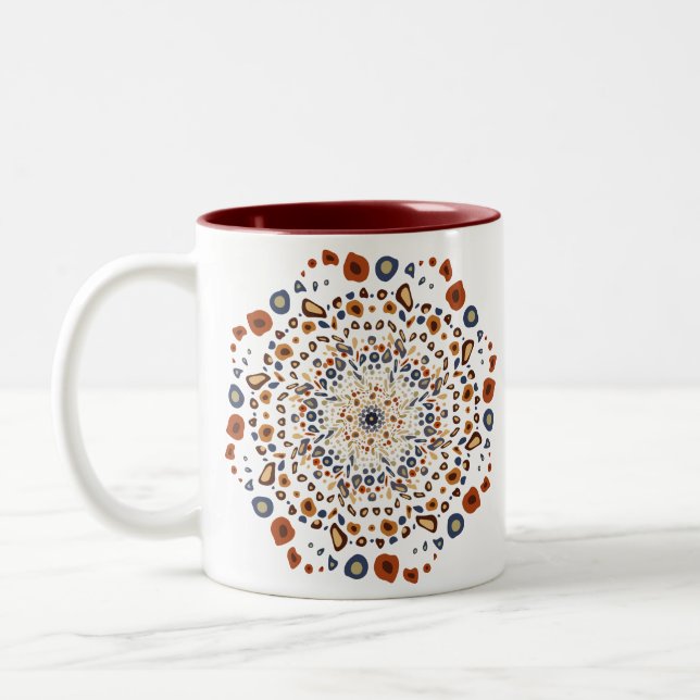 Taza Bicolor Mandala Mug (Izquierda)