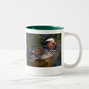 Taza Bicolor mandarin duck bitoned ceramic mug