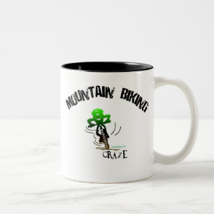 TAZA BICOLOR MANÍA BIKING DE LA MONTAÑA