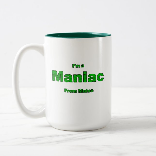 Taza Bicolor Maniac de Maine (Izquierda)