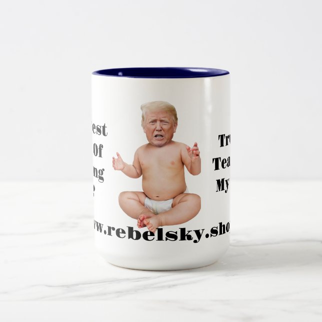 Taza Bicolor Manipulación antiTrump (Centro)