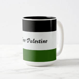 Taza Bicolor Manipulación libre de Palestina