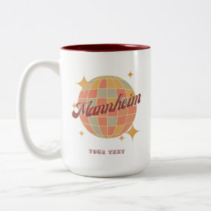 Taza Bicolor Mannheim Deutschland Retro Vintage postal