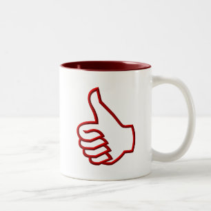 Taza Bicolor Mano arriba