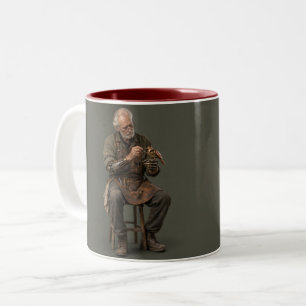 Taza Bicolor Manos viejas