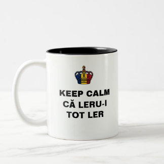 Taza Bicolor MANTÉN LA CALMA ca LERU-I TOT LER