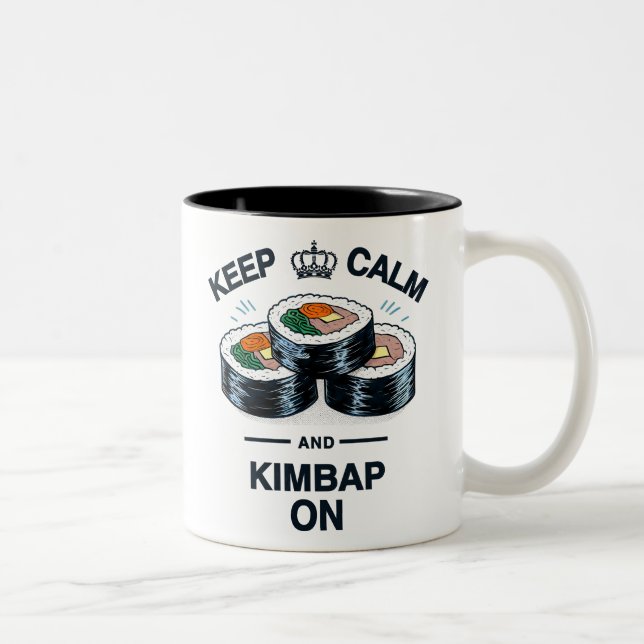 Taza Bicolor Mantén La Calma Y Kimbap En Marcha (Derecha)