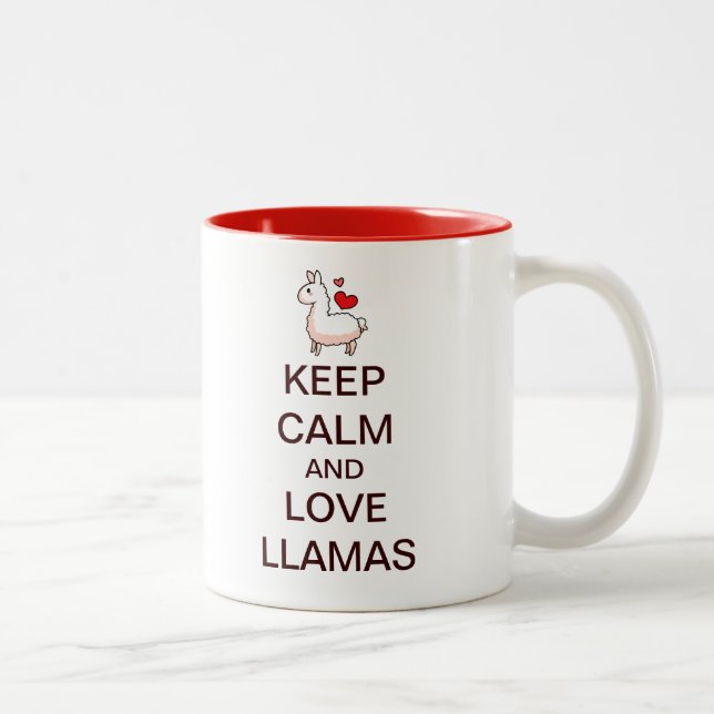 Taza Bicolor Mantener la calma y amar las llamadas (Derecha)