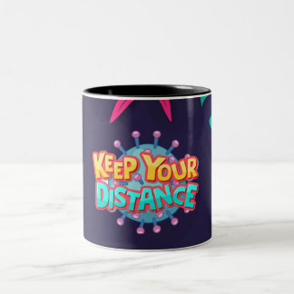 Taza Bicolor mantenerse alejado