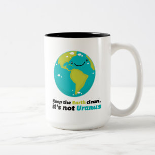 Taza Bicolor Mantenga la tierra limpia