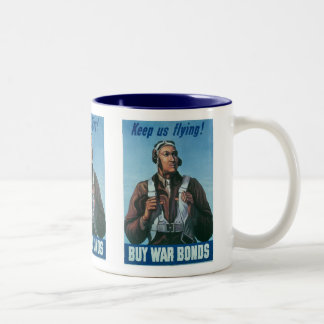 Taza Bicolor Mantennos Volando ~ Tuskeege Airman