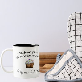 Taza Bicolor Mantente a salvo, come pastel