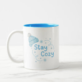 Taza Bicolor Mantente acogedor "invierno"