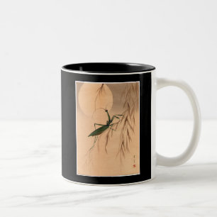 Taza Bicolor Mantis religiosa y los 1800s japoneses del arte C.
