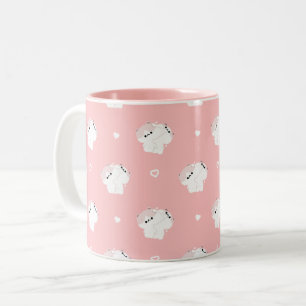 Taza Bicolor Manx Cat Couple Mug