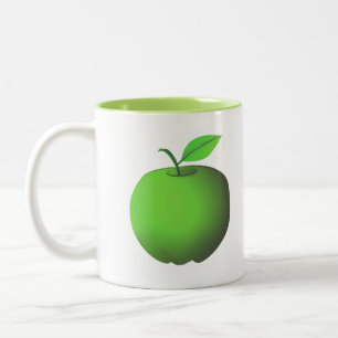 Taza Bicolor Manzana Verde