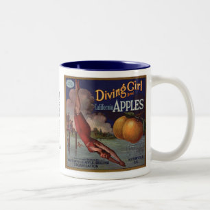 Taza Bicolor Manzanas del chica del salto