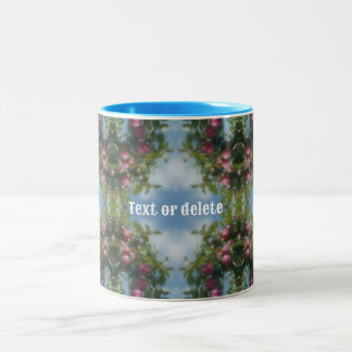 Taza Bicolor Manzanas rojas en pintura de árboles resumen perso