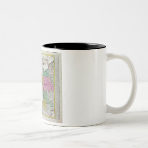 Taza Bicolor Mapa alemán que muestra ataques navales ingleses