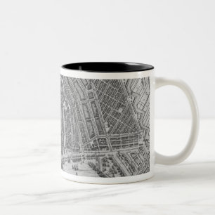 Taza Bicolor Mapa de Amsterdam, 1662
