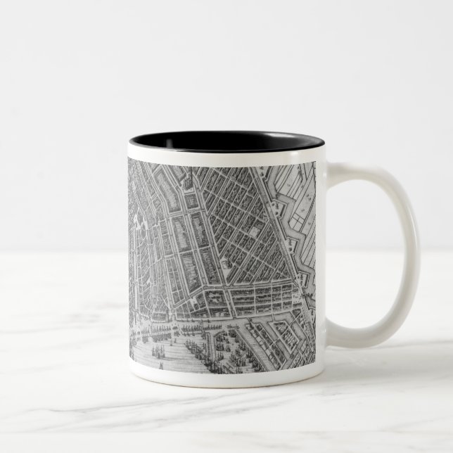 Taza Bicolor Mapa de Amsterdam, 1662 (Derecha)