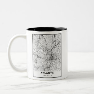 Taza Bicolor Mapa de Atlanta