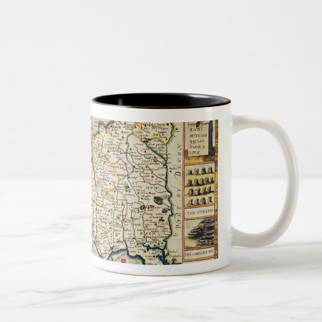 Taza Bicolor Mapa de Cornualles (Derecha)