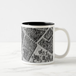 Taza Bicolor Mapa de Hamburgo