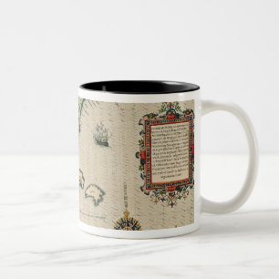 Taza Bicolor Mapa de la Florida, de 'Narratio breve