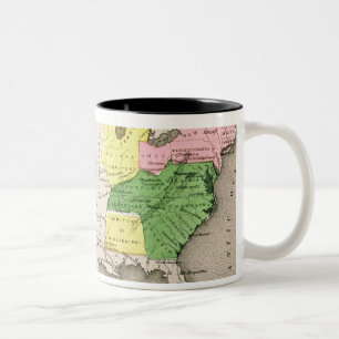 Taza Bicolor Mapa de los Estados Unidos