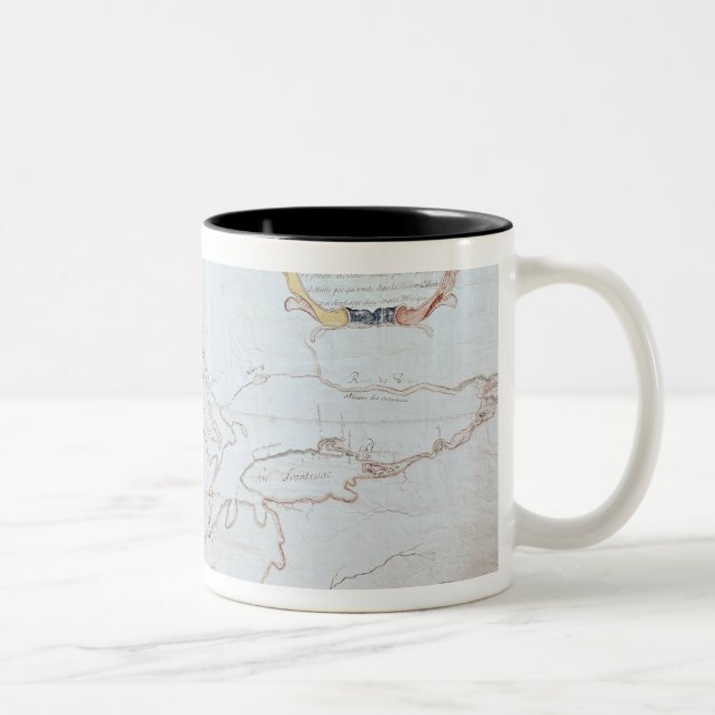 Taza Bicolor Mapa de los Great Lakes (Derecha)