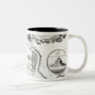 Taza Bicolor Mapa de St Petersburg