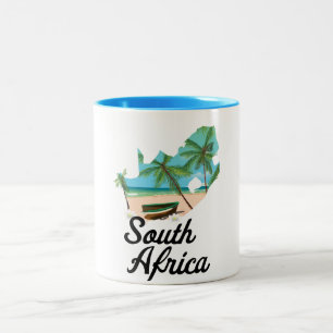 Taza Bicolor Mapa de Sudáfrica