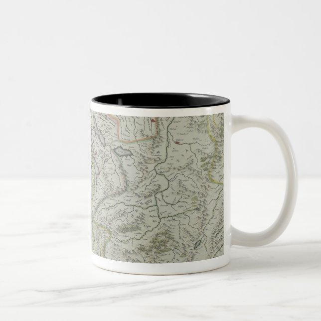 Taza Bicolor Mapa de Suiza (Derecha)